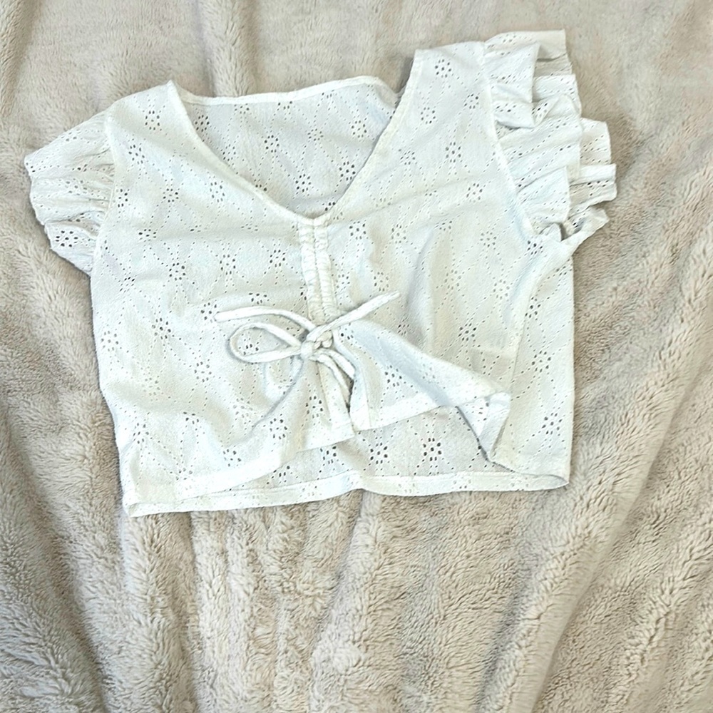 Cute white crop top